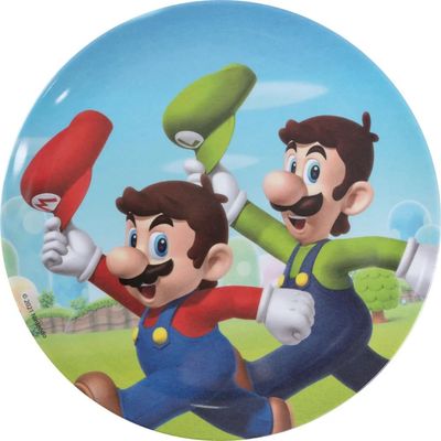 Nintendo Super Mario Melamine Plate W/O Rim