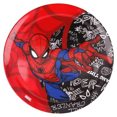 Marvel Spiderman Urban Web Melamine Plate W/O Rim