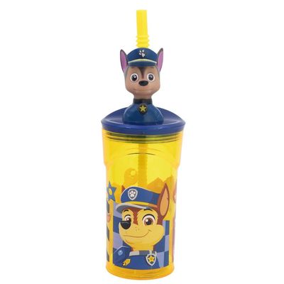 Nickelodeon Paw Patrol Rescue Pups Plastic 3D Figurine Tumbler - 360 Ml
