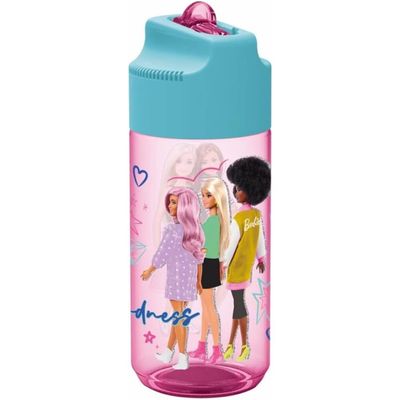 Mattel Barbie Bb22 Plastic Ecozen Water Bottle - 430 Ml
