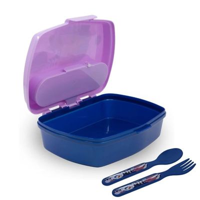 Disney Box With Cutlery Frozen Trust The Plastic Lunch Box With Cutlery