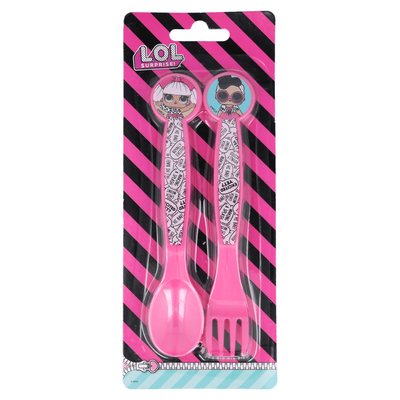 Lol Surprise Rock On Polypropylene 2 Pcs Cutlery Set