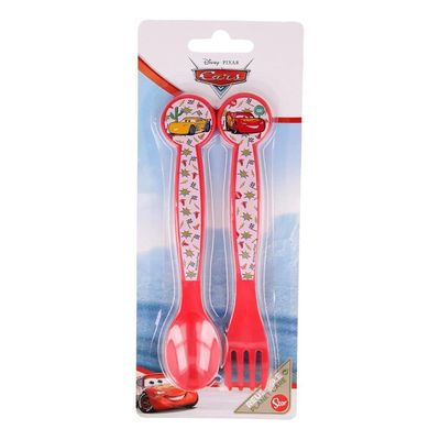 Pixar Cars Lets Race Plastic 2 Pcs Cutlery Set