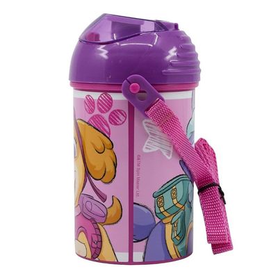 Nickelodeon Paw Patrol Girl Sketch Essence Plastic Pop Up Canteen Water Bottle - 450 Ml