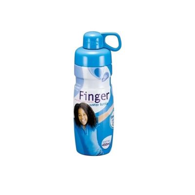 LocknLock 450ml Finger Water Bottle – Blue, Compact, Airtight, and Durable for Sports and Daily Use
