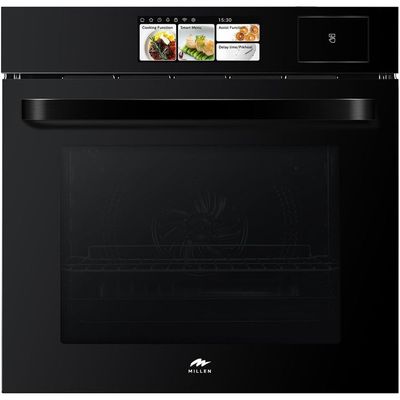 Millen 60cm Built In Electric Combi Steam Oven with TFT Display, 56 Smart Recipes, 66L - 3Y Warranty, MEOS 605 BL