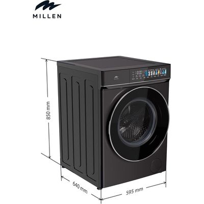 Millen 12kg Front Load Washing Machine – 3Y Warranty, Inverter Motor, Large Capacity, Smart & Powerful, МWM12012BLIDD