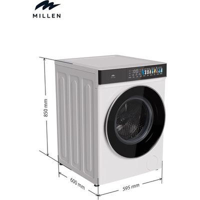 Millen 10kg Front Load Washing Machine – 3Y Warranty, Inverter Motor, Smart, Powerful & Efficient, МWM10012WID