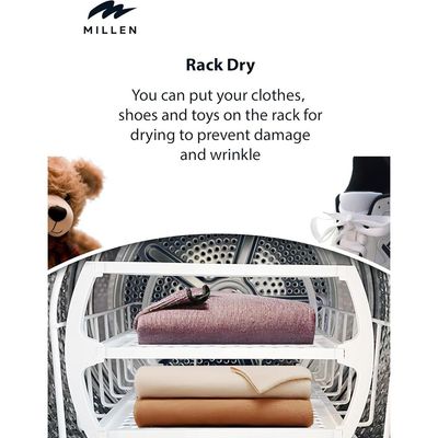 Millen 10kg Front Load Heat Pump Dryer – 3Y Warranty,Smart, Efficient & Gentle Drying, МDM10WD