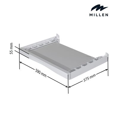 Millen White Stacking Kit – Secure Mounting for Washer & Dryer, МWM10W shelf Millen White Stacking Kit – Secure Mounting for Washer & Dryer, МWM10W shelf