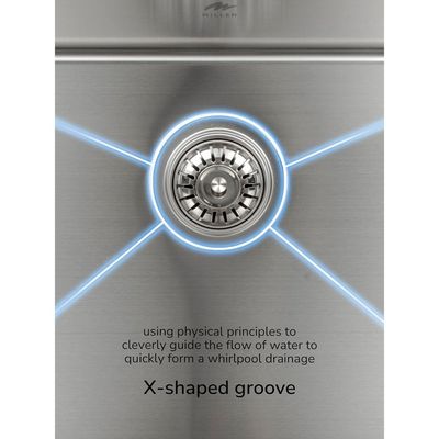 Premium Handmade Undermount Single Bowl Sink - SUS 304 Stainless Steel, Soundproof, Satin Finish