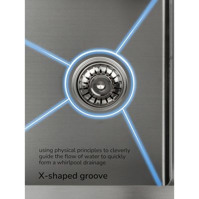 Premium Handmade Undermount Single Bowl Sink With Drainer - SUS 304 Stainless Steel, Soundproof, Satin Finish