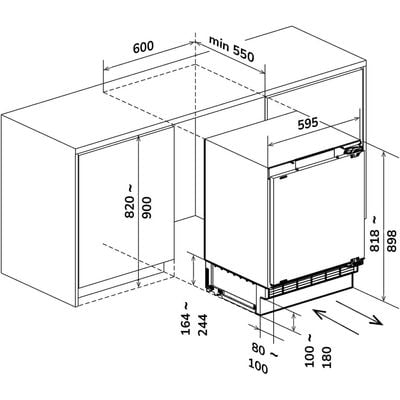 Millen MBIM 103 ID Built-in Undercounter Fridge-Freezer – Compact, Efficient, and Reliable