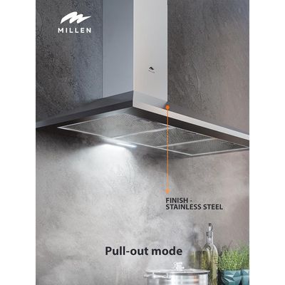 Millen 90cm Chimney Range Hood, Stainless Steel - MKH 904 IX, 3 Years Warranty