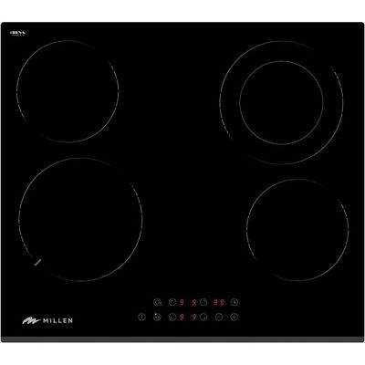 Millen 60cm Built-in Ceramic Hob with Booster & Italian Glass - MEH 603 BL