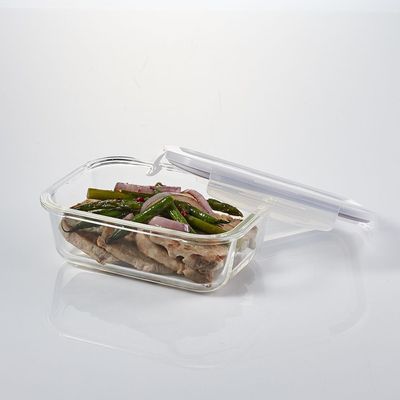 LocknLock 380ml Oven-Safe Borosilicate Glass Square Container with Airtight Lid – Microwave, Freezer, and Dishwasher Safe