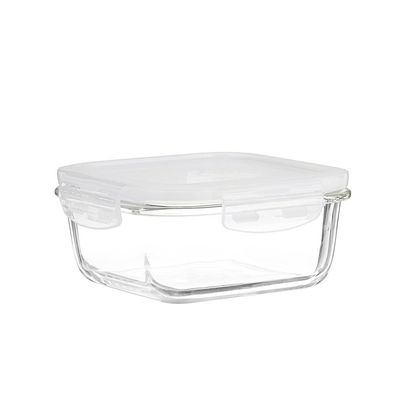 LocknLock 930ml Oven-Safe Borosilicate Glass Square Container with Airtight Lid – Microwave, Freezer, and Dishwasher Safe