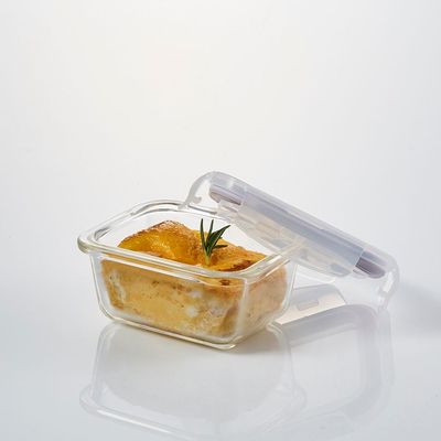 LocknLock 160ml Oven-Safe Borosilicate Glass Rectangular Container with Airtight Lid – Microwave, Freezer, and Dishwasher Safe