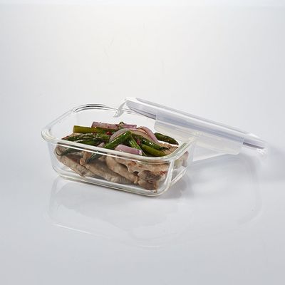 LocknLock 430ml Oven-Safe Borosilicate Glass Rectangular Container with Airtight Lid – Microwave, Freezer, and Dishwasher Safe
