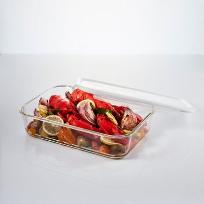 LocknLock 3.6L Oven-Safe Borosilicate Glass Rectangular Container with Airtight Lid – Microwave, Freezer, and Dishwasher Safe