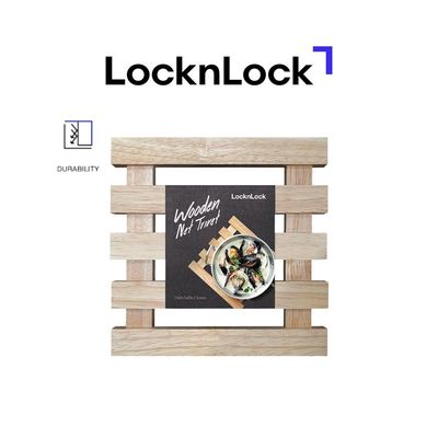 LocknLock Wooden Trivet – Durable, Heat-Resistant, Non-Slip Kitchen Accessory