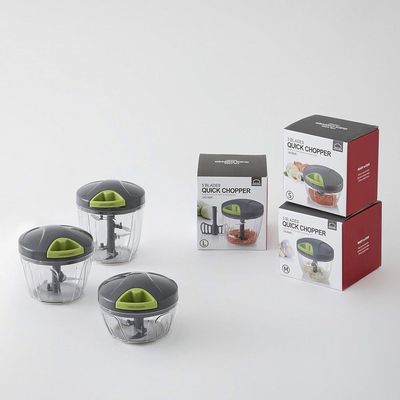 LocknLock 3-Blade Quick Chopper 650ml – BPA-Free Manual Food Chopper with Easy Pull Tab