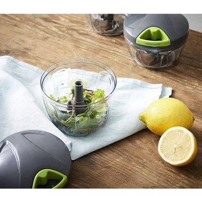 LocknLock 5-Blade Quick Chopper 900ml – BPA-Free Manual Food Chopper with Easy Pull Tab & Whisk Frame