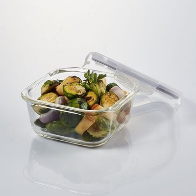 LocknLock 500ml Oven Glass Square Container – Durable, Microwave Safe Food Storage Solution