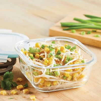 LocknLock 500ml Oven Glass Square Container – Durable, Microwave Safe Food Storage Solution