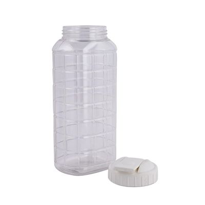 LocknLock 1L Chess Water Bottle – Clear PET with Non-Slip Grip and Durable Design