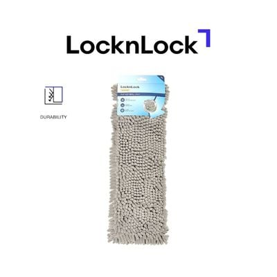 LocknLock 40cm Microfiber Mop Refill – Premium Grey Pad for Effective Dirt Pickup, Fast Drying, Eco-Friendly and High-Quality Cleaning