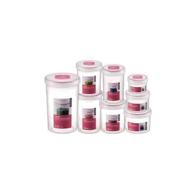 LocknLock Twist 8-Piece Container Set – Airtight, BPA-Free Food Storage Containers