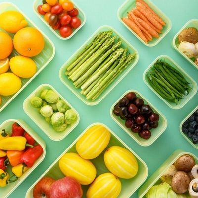 LocknLock Fresh Blocks 4-Piece Container Set – 31-Day Freshness Solution, Antibacterial, Airtight & Stackable