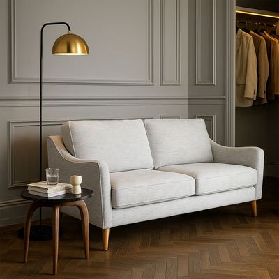 Rotai Maddox Sofa 3-Seater With 2-Year Warranty | Soft Fabric Upholstery | D28 High-Density Foam | Spring Seat Support | Pine Wood Frame | Modern Living Room Couch