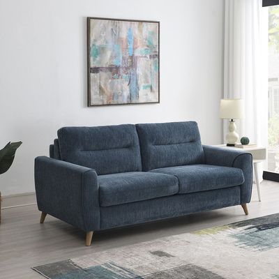 Rotai Anderson Sofa 3-Seater With 2-Year Warranty | Soft Fabric Upholstery | D28 High-Density Foam | Spring Support | Pine Wood Frame | Modern Living Room Couch
