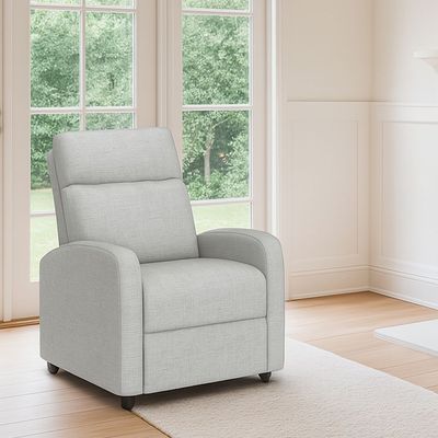 Rotai Solvani Recliner Chair With 2-Year Warranty | Single Seater Reclining Sofa | Soft Premium Fabric | High-Density Foam | Strong Base Support | Space-Saving Recliner Sofa For Living Room Or Bedroom