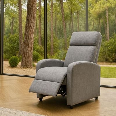 Rotai Solvani Recliner Chair With 2-Year Warranty | Single Seater Reclining Sofa | Soft Premium Fabric | High-Density Foam | Strong Base Support | Space-Saving Recliner Sofa For Living Room Or Bedroom