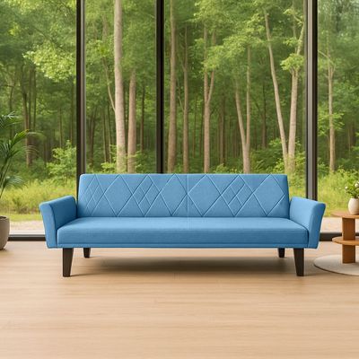 Rotai Zayana Sofa Bed With 2-Year Warranty | Convertible 3-Seater Sofa To Bed | High-Density Foam | Premium Soft Fabric Upholstery | Strong Base Support | Spacious Folding Sofa |