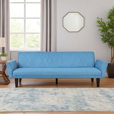 Rotai Zayana Sofa Bed With 2-Year Warranty | Convertible 3-Seater Sofa To Bed | High-Density Foam | Premium Soft Fabric Upholstery | Strong Base Support | Spacious Folding Sofa |