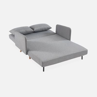 Rotai Palazzo Light Sofa Bed With 2-Year Warranty | Convertible 2-Seater Sofa To Bed | Premium Fabric Upholstery | High-Density Foam | Matching Pillows | Compact Folding Sofa Bed For Living Room.