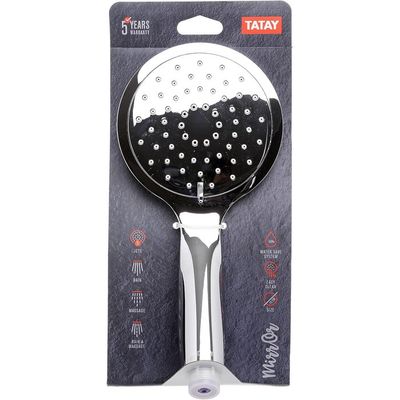 Tatay Manche Shower Mirror 3 Â°F. Cromo 12 cm, Chrome, 12.5x5x26 cm