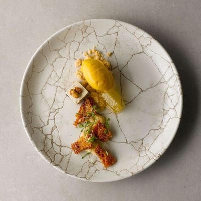 Churchill Studio Prints Kintsugi Agate Grey Evolve Coupe Plate – 28.8 cm (11.25") - Set of 2