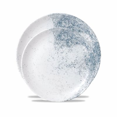Churchill Studio Prints Haze Blue Evolve Coupe Plate – 26 cm (10.25") - Set of 2