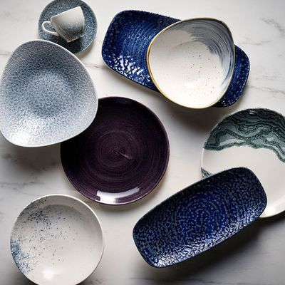 Churchill Studio Prints Haze Blue Evolve Coupe Bowl – 24.8 cm (248 mm) - Set of 2