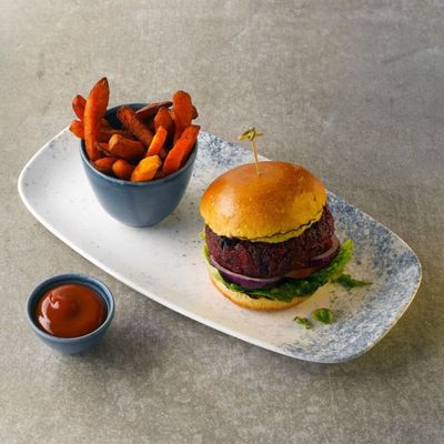 Churchill Studio Prints Haze Blue Chef's Oblong Plate – 21.7 cm (8.38") - Set of 2