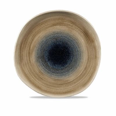 Churchill Stonecast Aqueous Bayou Blue Coupe Plate – 26.4cm - Set of 2