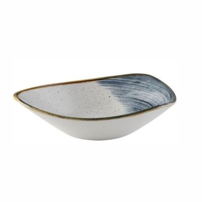 Churchill Stonecast Accents Blueberry Lotus Bowl, 18.5 cm Diameter, 370 ml Capacity - Set of 2
