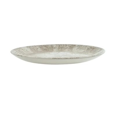 Churchill Stone Agate Grey Evolve Coupe Plate – 22cm Round, Ceramic - Set of 2