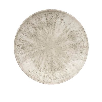 Churchill Stone Agate Grey Evolve Coupe Plate – 22cm Round, Ceramic - Set of 2