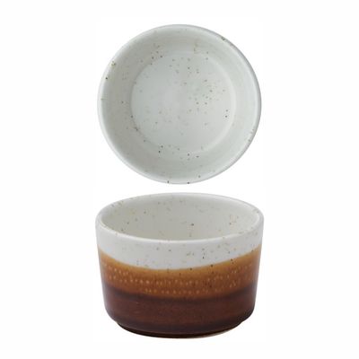 Churchill Nourish Siena Barley White Straight-Sided Dip Pot – 110 ml (4 oz) - Set of 2